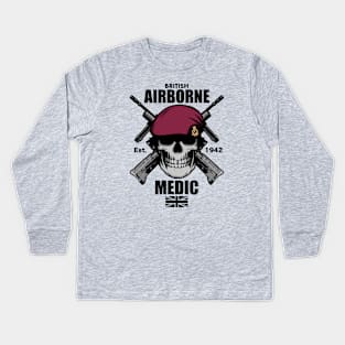 British Airborne Medic Kids Long Sleeve T-Shirt